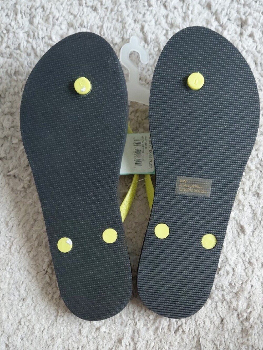 Abound Neon Yellow Snake-Print Flip Flops - Picture 3 of 3